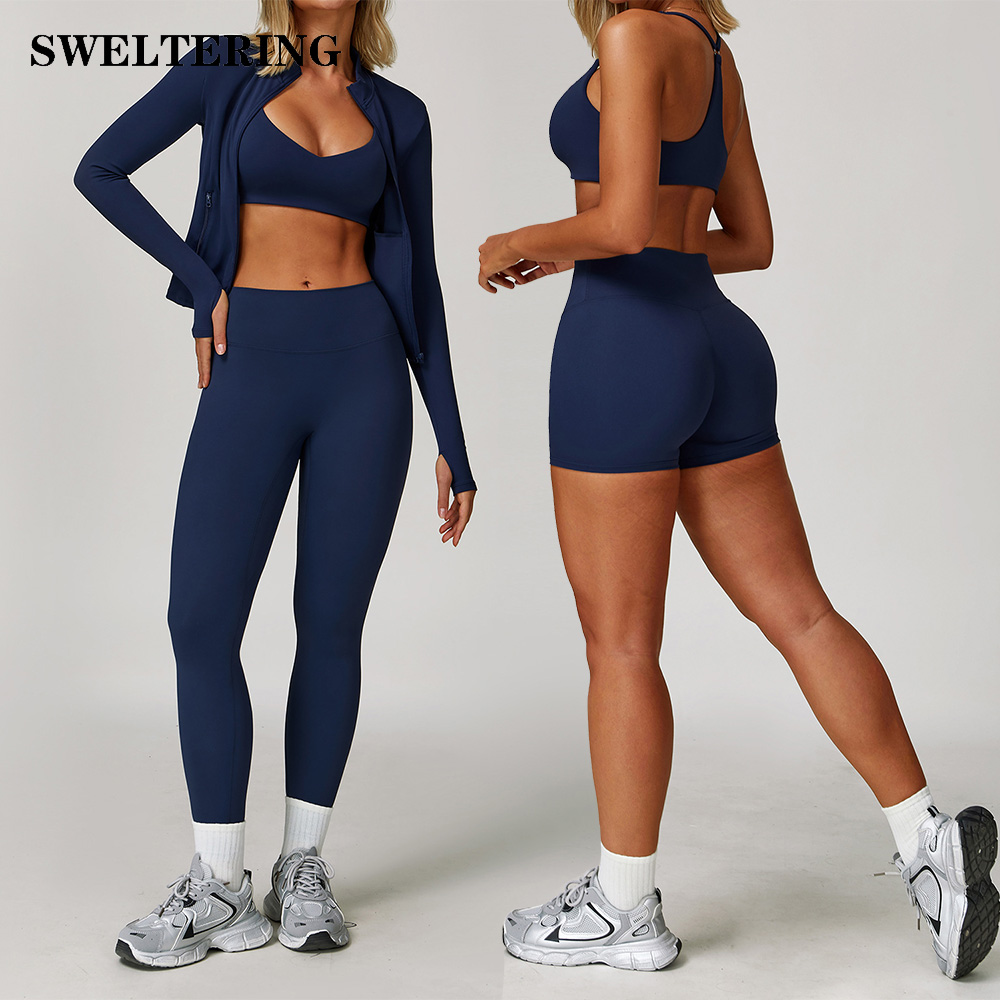 Home Gym Leg Press - 2/3PCS Sportswear Seamless Yoga Set Gym