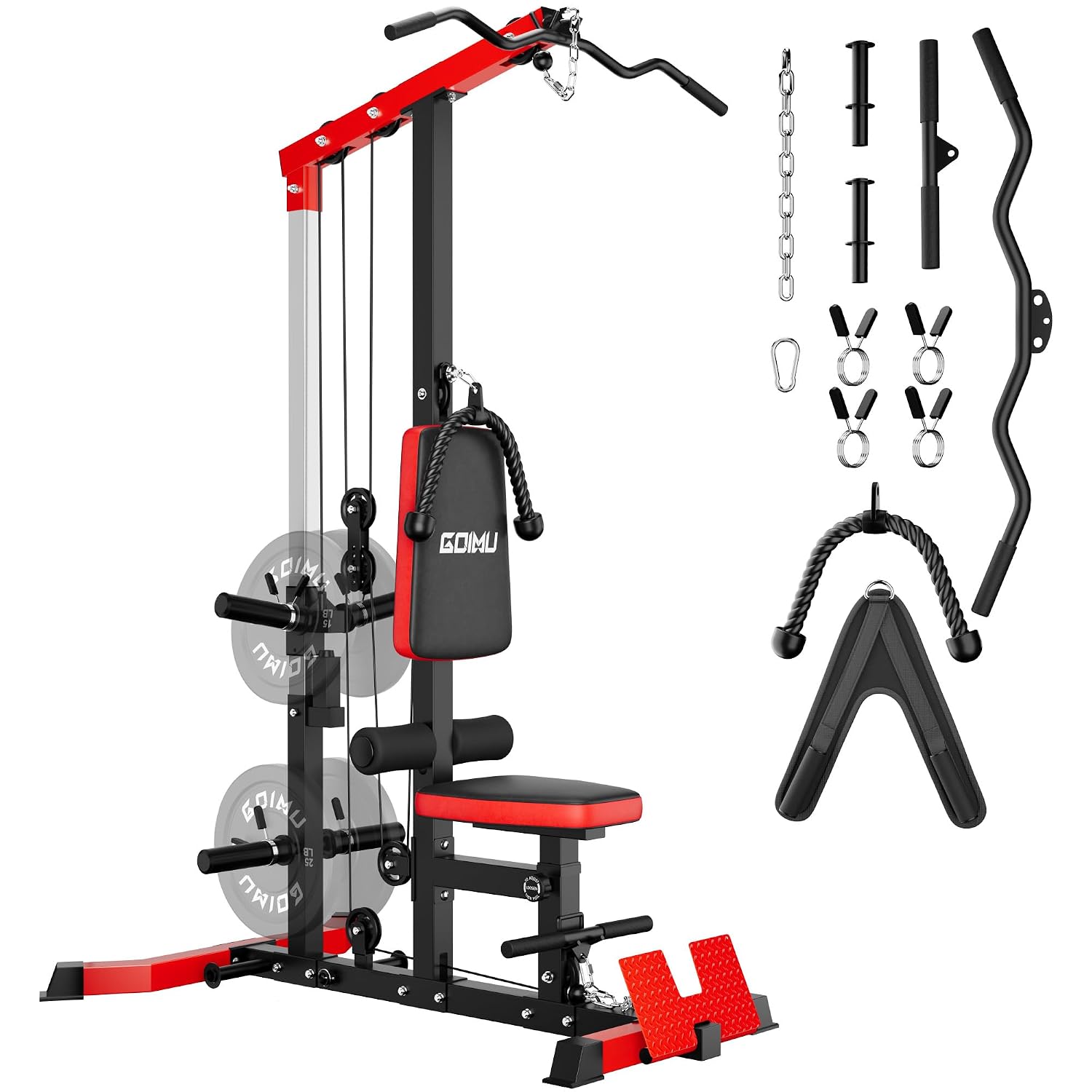Home Gym Lat Pulldown - LAT Pulldown & Row Cable Machine