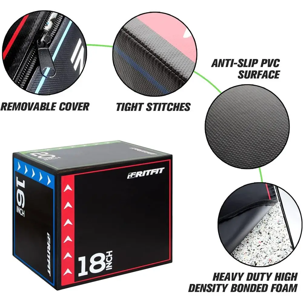 3-in-1 Plyometric Box Set - 30 - огляд і ціна Home Gym Jump Box