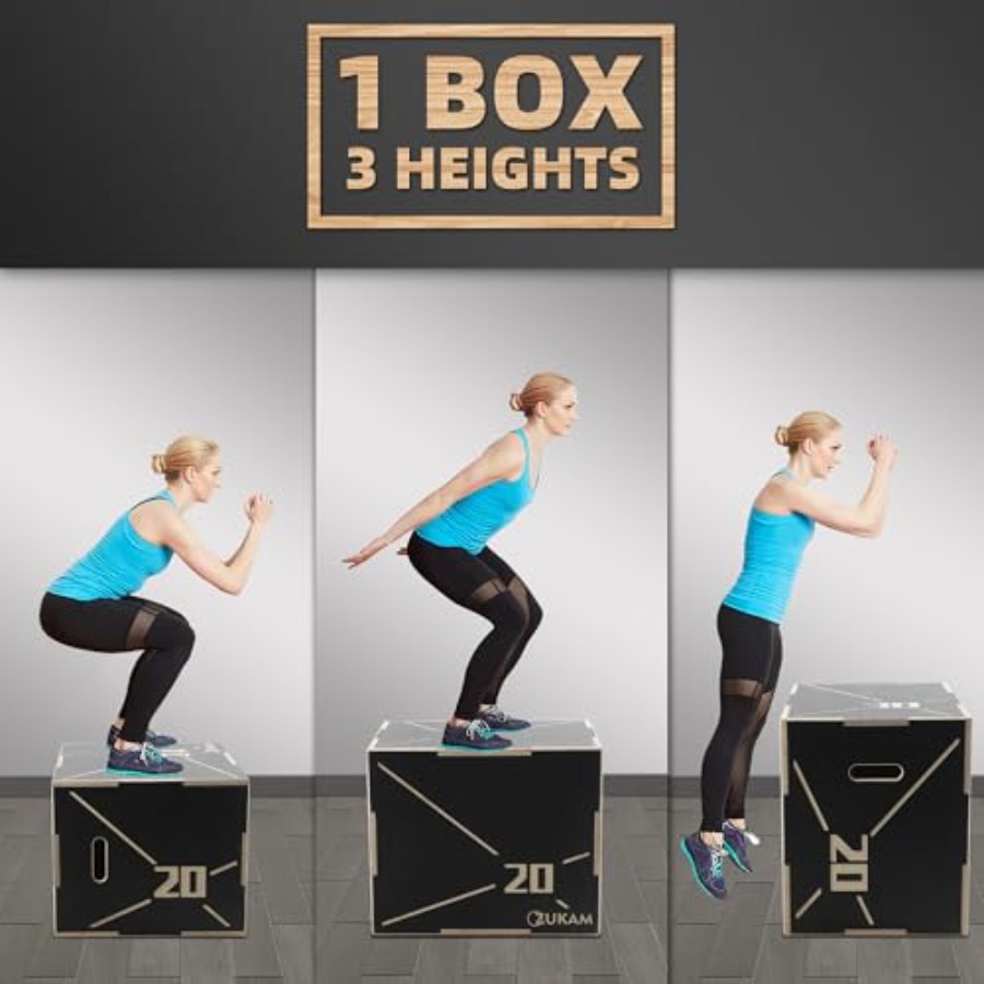 Non-Slip Wood Plyometric Jump  - огляд і ціна Home Gym Jump Box