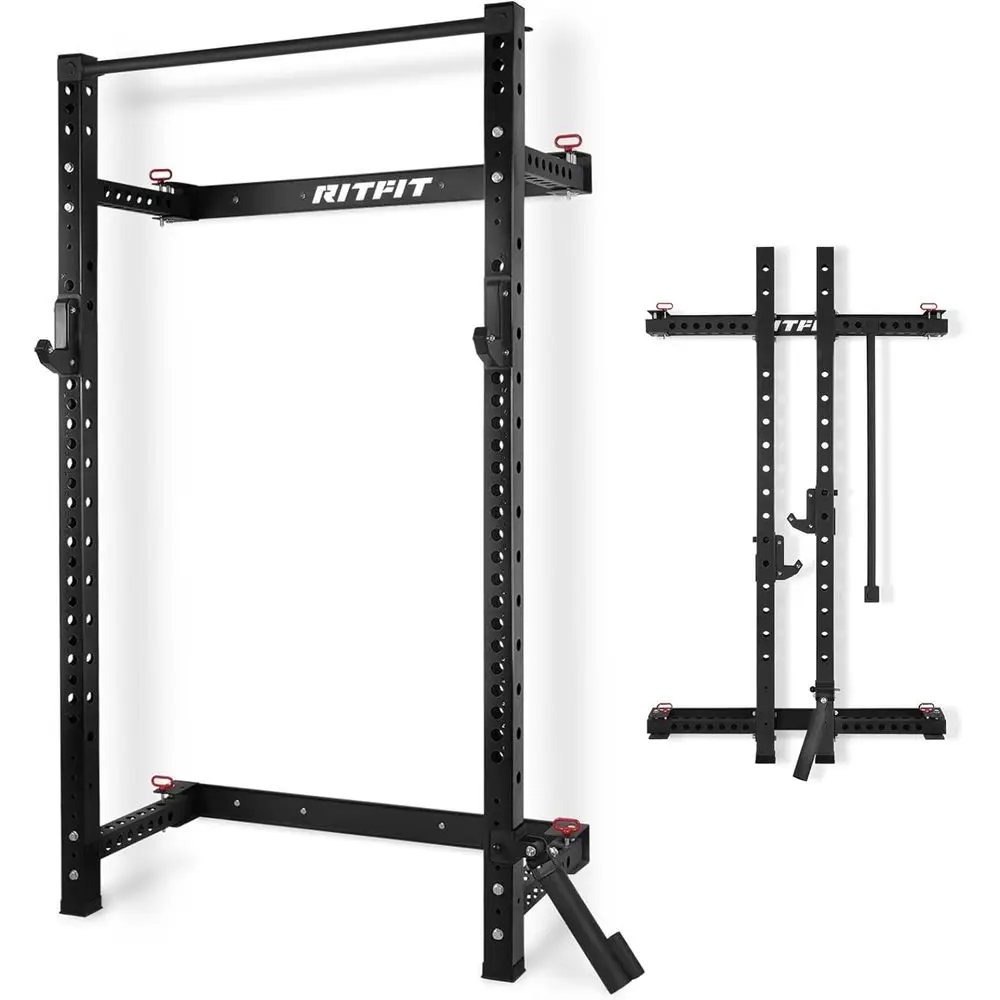 Compact Wall-Mounted Squat Rac - огляд і ціна Home Gym Design