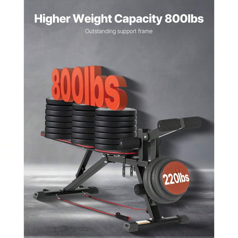 Weight Bench, 800lbs Adjustabl - огляд і ціна Home Gym Leg Press
