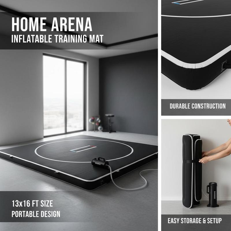 Inflatable Grappling Pad 13x13 - огляд і ціна Home Gym Practice