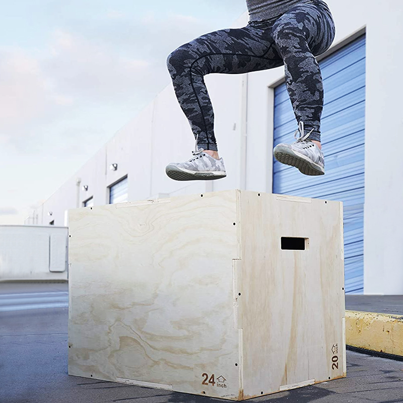 3 In 1 Wooden Fitness Plyometr - огляд і ціна Home Gym Jump Box