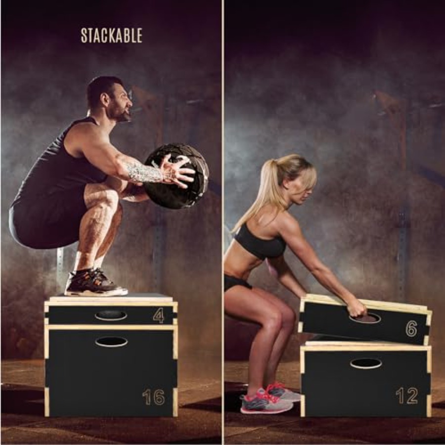 3 in 1 Wooden Plyo Box for Jum - огляд і ціна Home Gym Jump Box